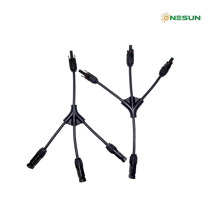 Y Type Branch PV Connector 1000V IP68 Waterproof PPO Insulation for Solar Systems ONESUN
