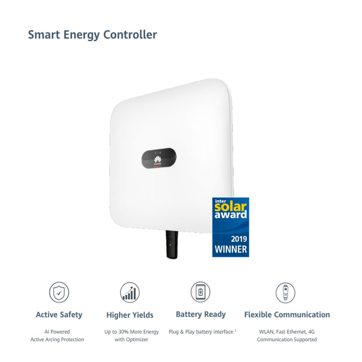 Huawei Solar Inverter 8kW Three Phase Smart Energy Controller for Home and Commercial Use