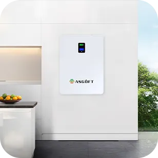 51.2V Wall-mounted All-in-one Home Energy Storage Battery 5.12kWh IP54 Rated for Residential Solar Storage