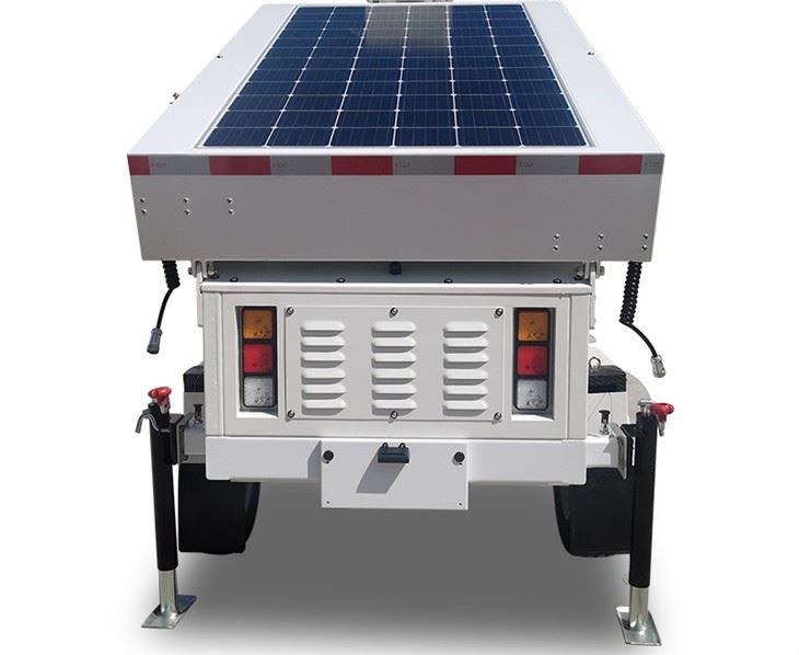 Wind Turbine And Solar Mobile Trailer 38.4KWH AGM Battery Off-grid Power Station for Outdoor Events BIGLUX
