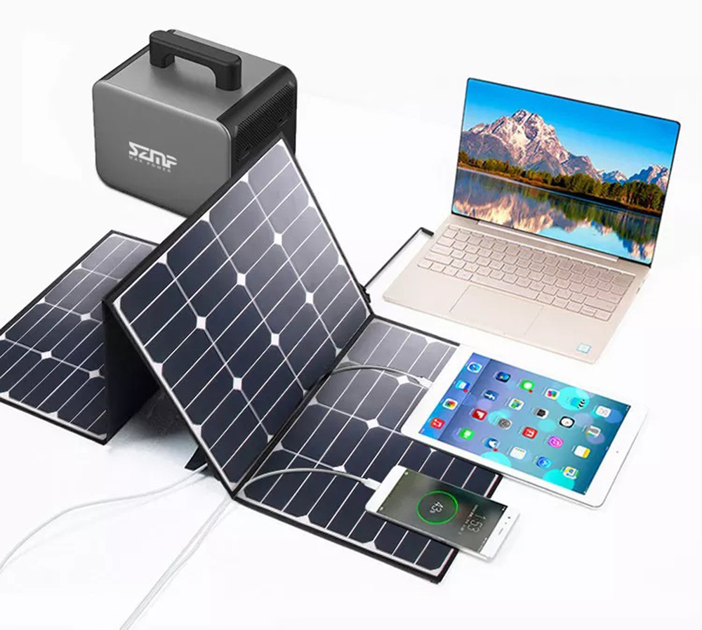 Lifepo4 Protable Power Station 500W MPP-500 25.6V 20Ah 512Wh Pure Sine Wave AC Output Portable Solar Generator for Outdoor RV Camping Max Power