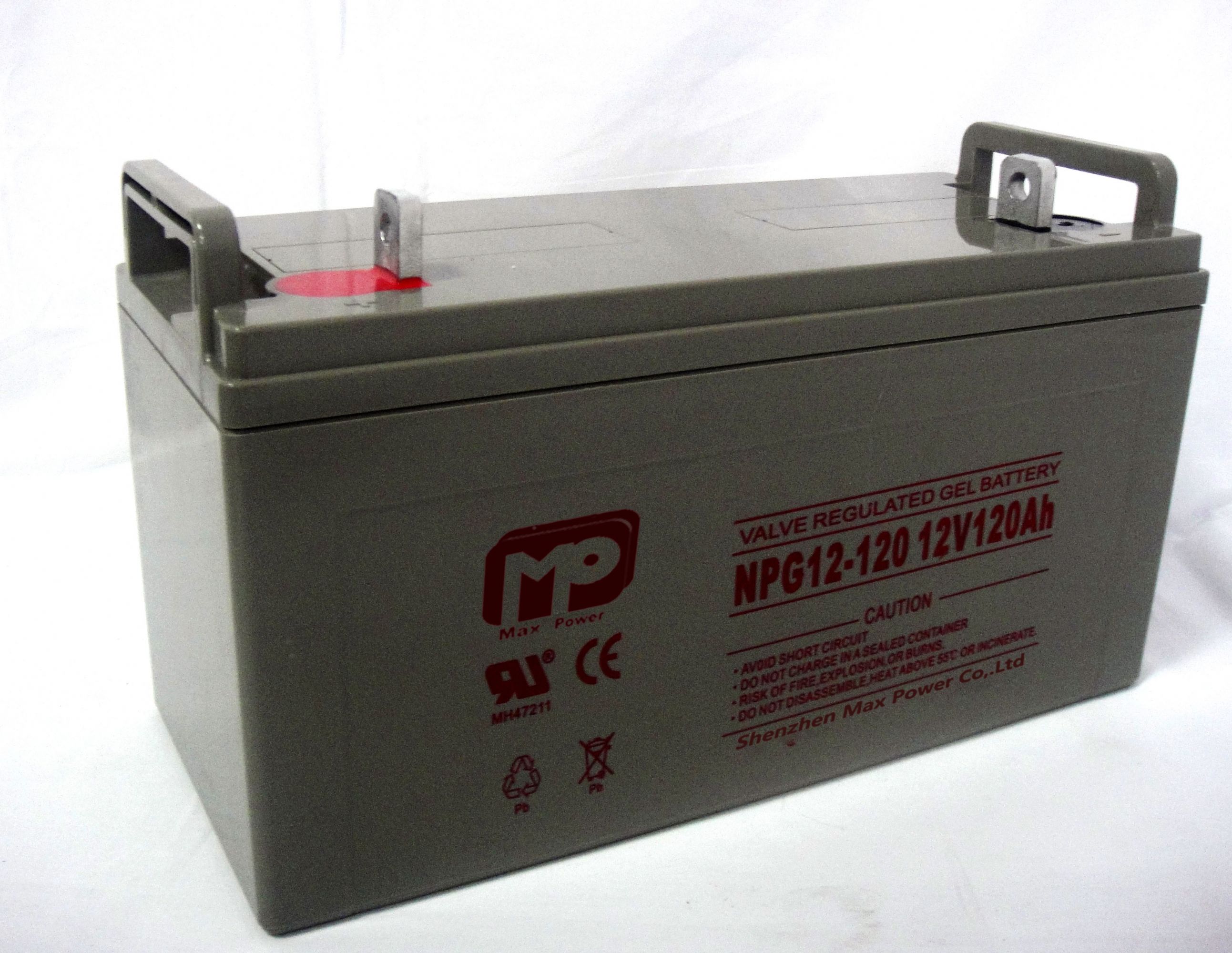 12V120AH Lead Acid Battery Deep Cycle AGM Gel High Capacity 800-1000 Cycles for Solar Inverter UPS Systems