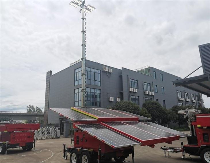 Mobile 3680W Solar Alternative Generator 8x460W Solar Panels 38.4kWh Lead-Acid Battery for Construction & Telecom Sites Biglux