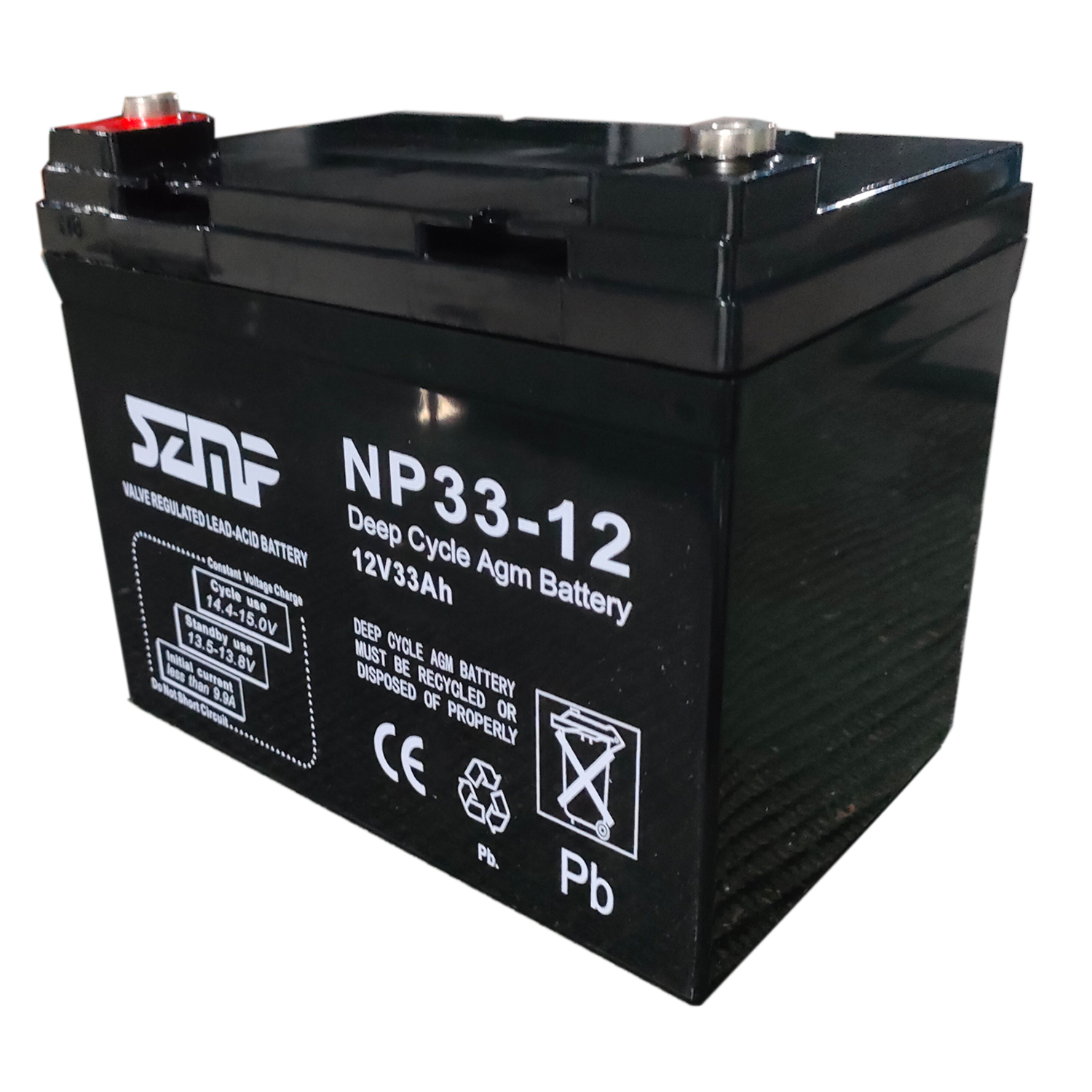 12V33AH Lead Acid Battery 33Ah Deep Cycle VRLA for Electric Bike and Solar Storage MAXPOWER
