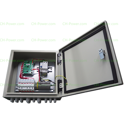 Solar PV Combiner Box 6inputs 600V-1KVdc IP65 Waterproof Surge Protection for Outdoor Solar Arrays CH-Power