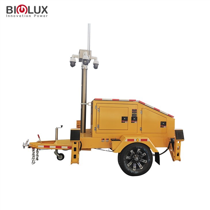 Hybrid CCTV Tower 4KW Inverter Solar Diesel Powered Surveillance System for Remote Security Monitoring BIGLUX