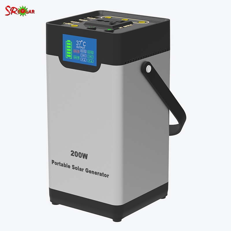 200W Solar Generator Portable Power Bank 50000mah Lithium Battery 18650 Outdoor Camping Emergency Backup Sopraysolar
