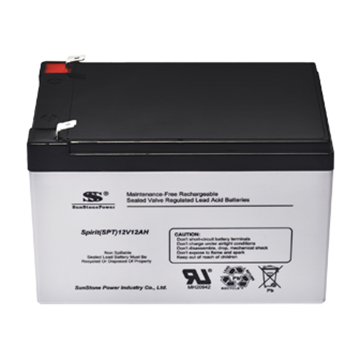 12V 12Ah Deep Cycle Lead Acid AGM Battery Sealed Maintenance-Free UPS Backup Power Sunstone Power