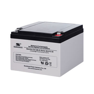 12V 28AH Sealed Maintenance-Free Gel Battery Deep Cycle for Solar Energy Storage and Backup Power Sunstone