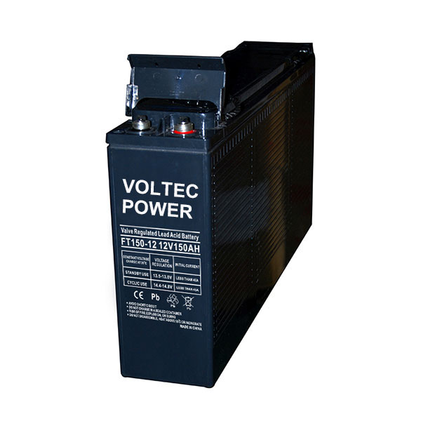 FT Series Front Terminal Battery 12V 55-180Ah 12-Year Design Life for Telecom UPS Solar Power VOLTEC