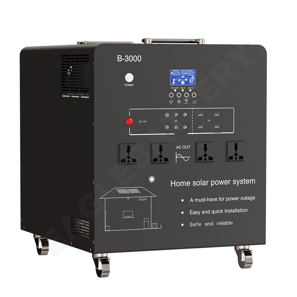 B-3000 Lead Acid Battery 24V100AH 3000W Solar Power Station for Home and Industrial Energy Storage