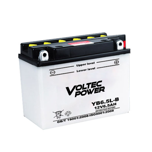 Dry Charged Flooded Series 12V Lead Acid Battery High CCA & Sulfation Resistance for Motorcycle ATV Lawn Mower VOLTEC