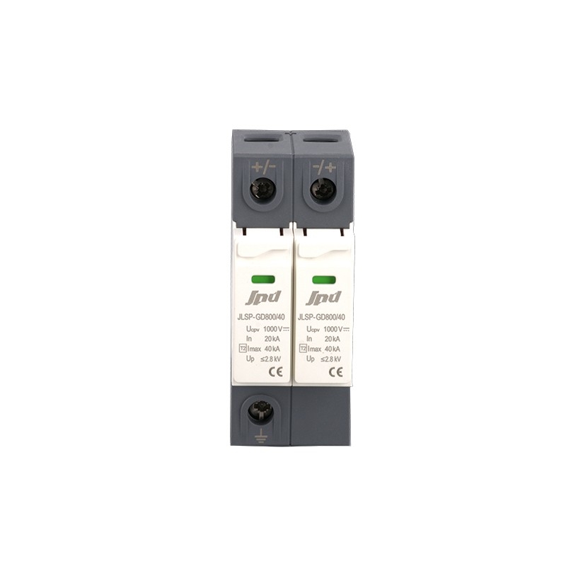 Solar Surge Protector 800V 40kA DIN Rail Mount for PV Systems Jinli