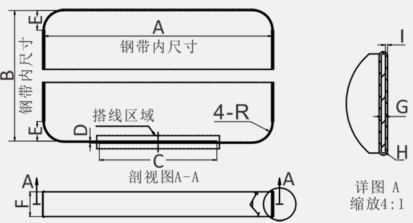 Battery Strap 65Mn Steel 25mm Width 0.8±0.05mm Thickness for Battery Module Fixation in Energy Storage Systems