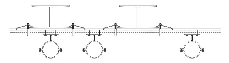 Beam Clamps CDB-41-82 4.5KN Load Capacity for Welding-Free Steel Structure Installation in Solar and Energy Storage Projects