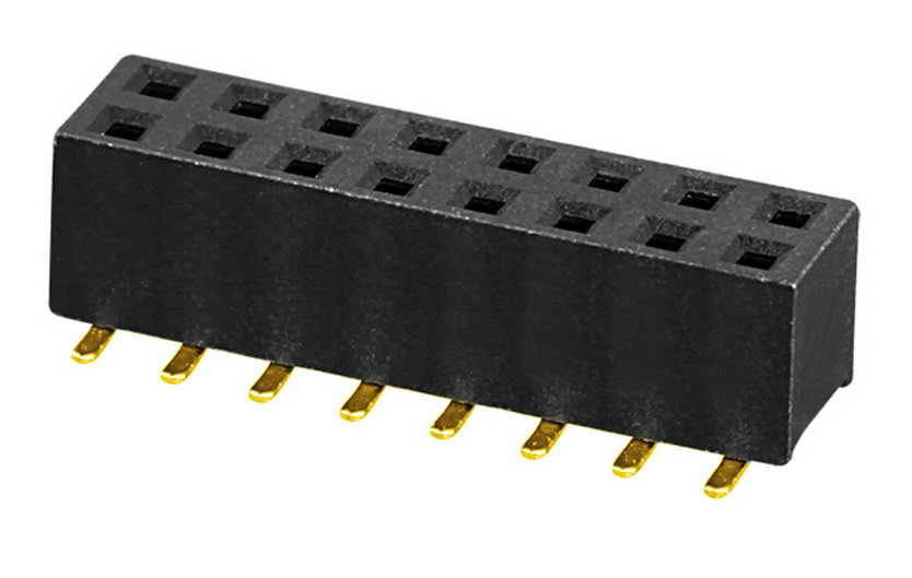 PH2.0mm Female Header 2.0-7.2mm Height U-Type Dual Row SMT Board to Board Connector for Battery & Energy Storage Systems