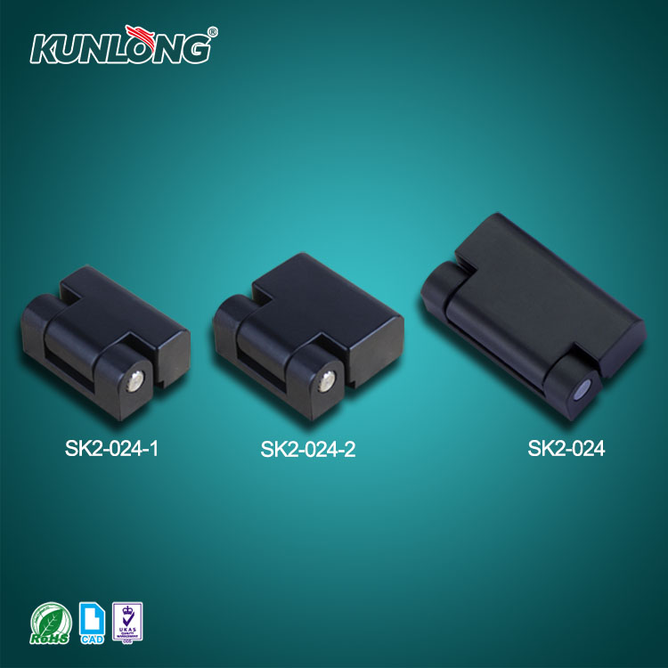 SK2-024 Metal Cabinet Door Hinges Zinc Alloy Matt Black Finish for Chassis Network Cabinet KUNLONG
