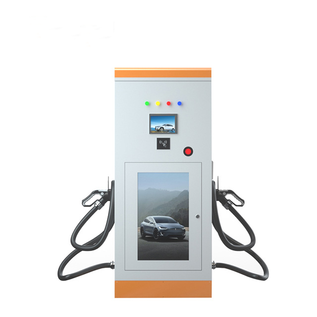 NEV-DC 90kw Double gun DC charging pile 90KW 200V-750V Floor-standing for Public Charging Stations
