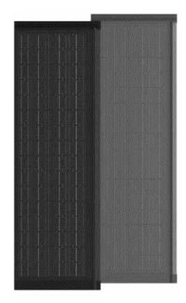 BIPV Solar Tiles 80W HJT Cells Weather Resistant Black Tempered Glass for Roof Integrated PV Systems