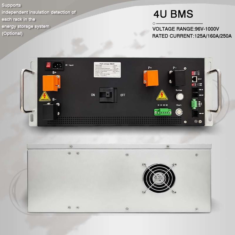 High Voltage Battery Management System 576V 250A 4U Rack BMS for UPS ESS GCE