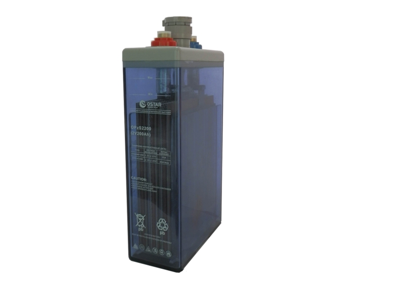 OPzS Battery Series 2V 100Ah-3000Ah Tubular Plate Flooded Stationary Battery for Solar Wind UPS Telecom Ostar