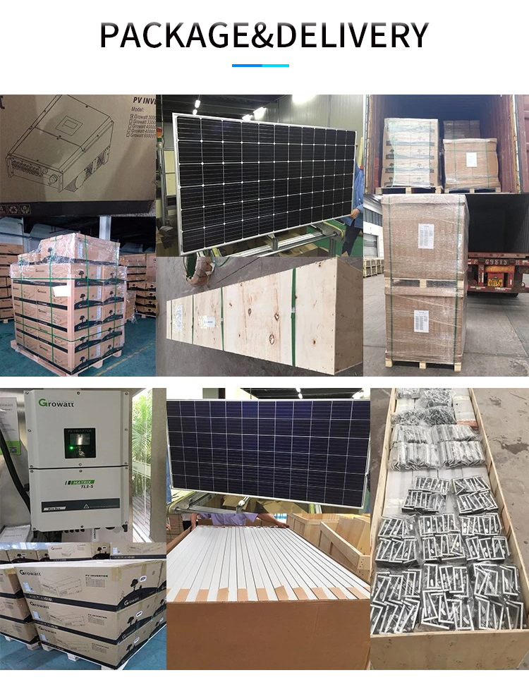 Solar Power 8Kw Hybrid Power System Solar Panel Complete Kit for Portable Power Station Solar Panel for Home